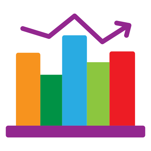 gráfico de barras icono gratis