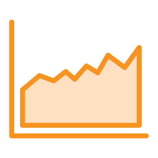 gráfico de área icono gratis