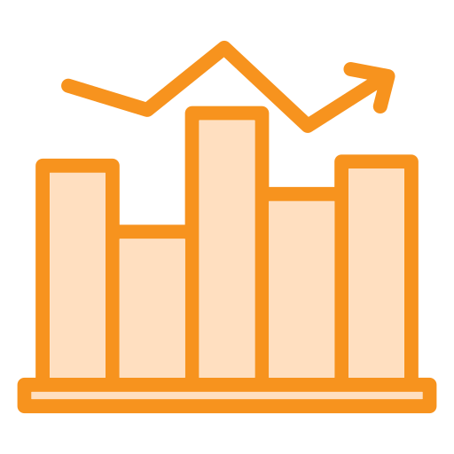 gráfico de barras icono gratis