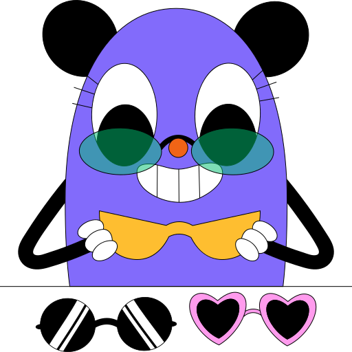 Glasses free sticker
