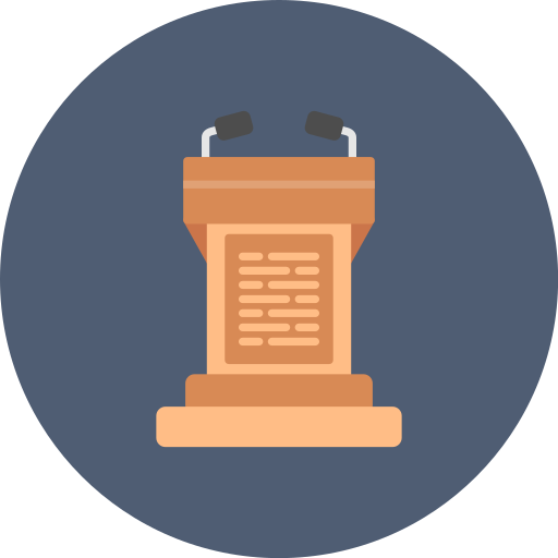 tribuna icono gratis