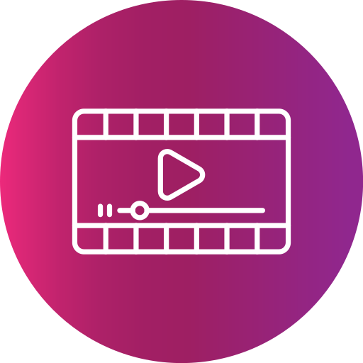 reproductor de video icono gratis