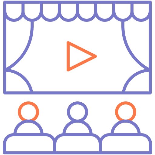 pantalla de cine icono gratis