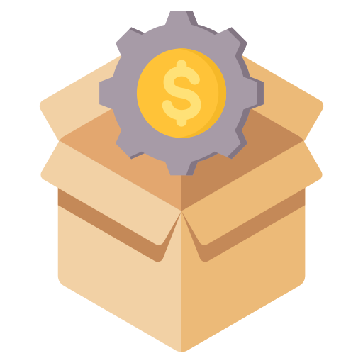 gestión de productos icono gratis