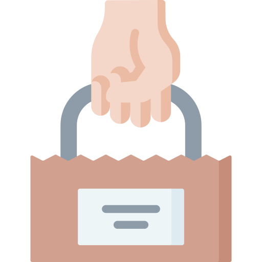 Takeout bag free icon Takeout bag free icon