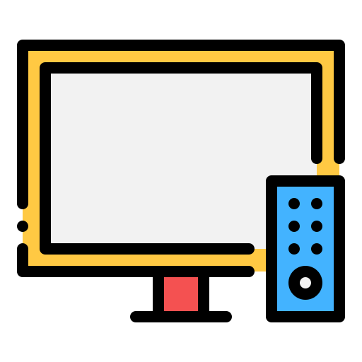 monitor de televisión icono gratis