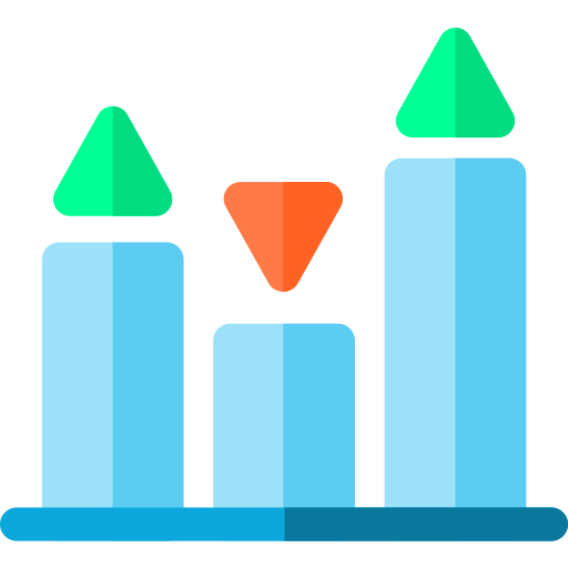 gráfico de barras icono gratis