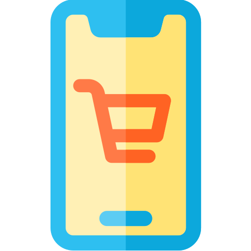 compras móviles icono gratis