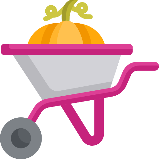 Wheelbarrow Special Flat icon