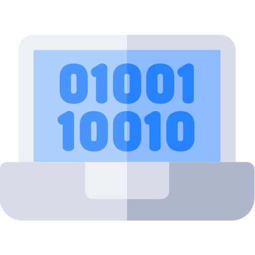 código binario icono gratis
