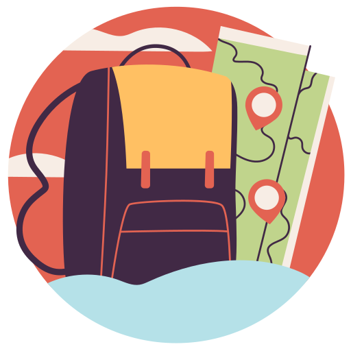 School bag Stickers - Free travel Stickers