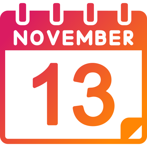 13 de noviembre icono gratis