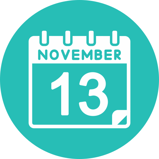 13 de noviembre icono gratis