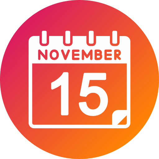 15 de noviembre icono gratis