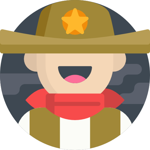 Sheriff Detailed Flat Circular Flat Icon