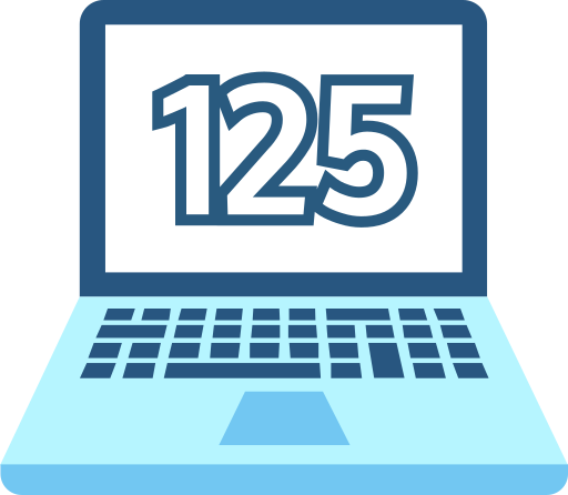 125 Icône gratuit 125 Icône gratuit