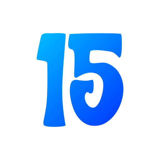 Number 15 free icon Number 15 free icon