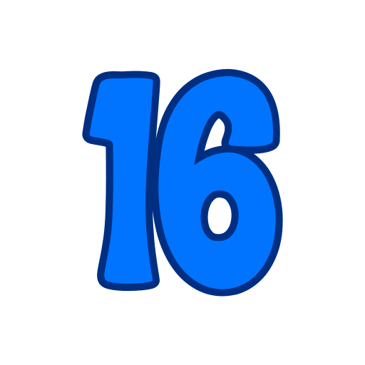 Number 16 free icon