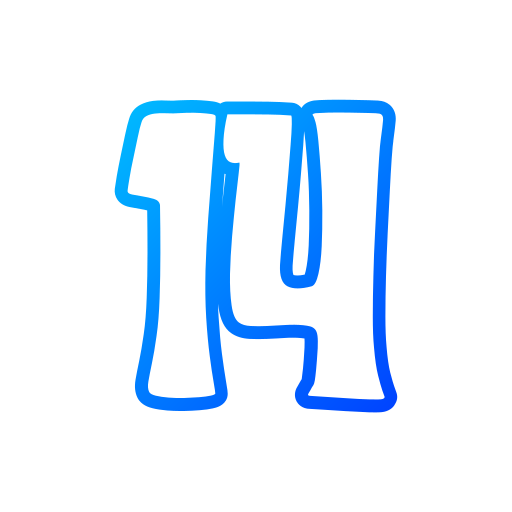 Number 14 free icon