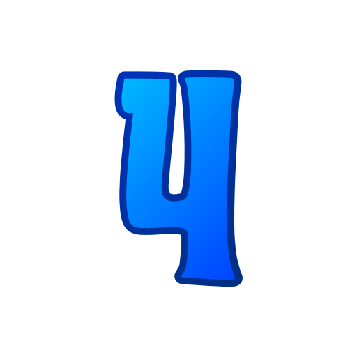 numéro 4 Icône gratuit numéro 4 Icône gratuit