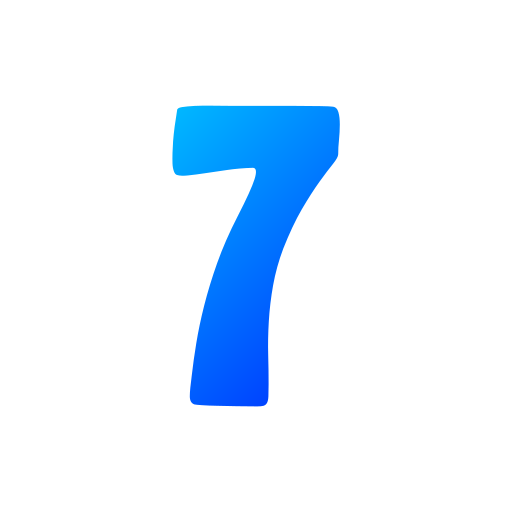 número 7 grátis ícone número 7 grátis ícone