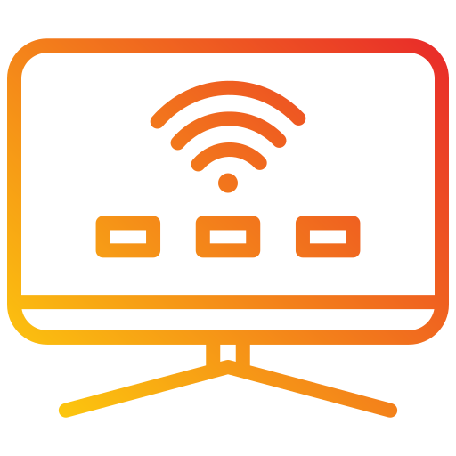 televisión inteligente icono gratis
