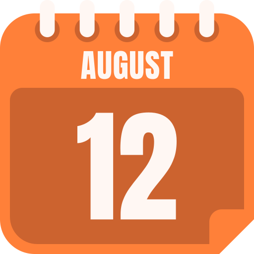 12 de agosto grátis ícone