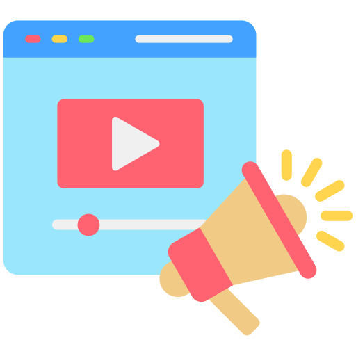 vídeo marketing icono gratis