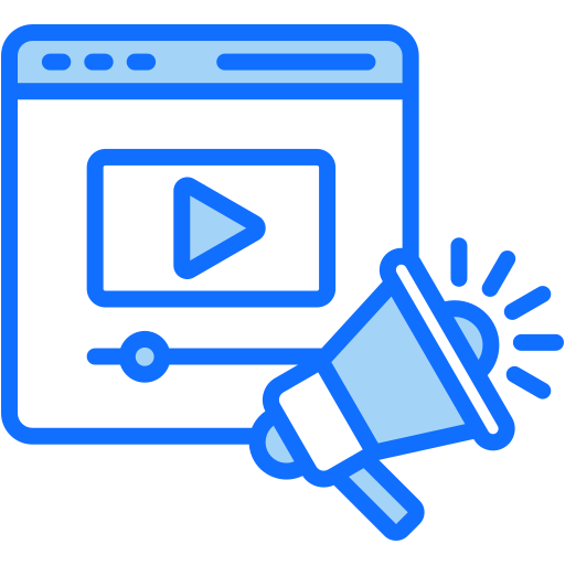 vídeo marketing icono gratis