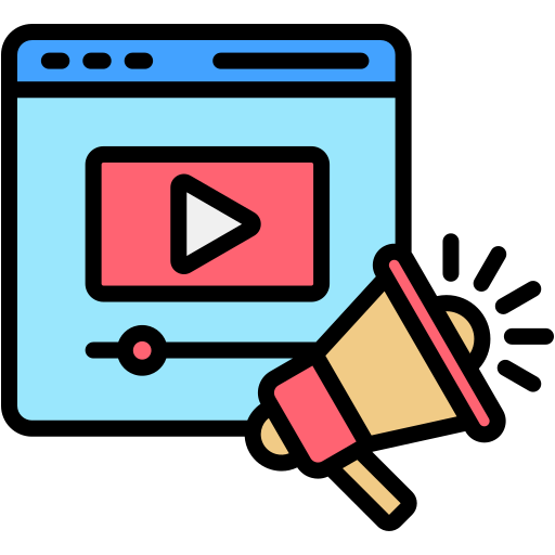 vídeo marketing icono gratis