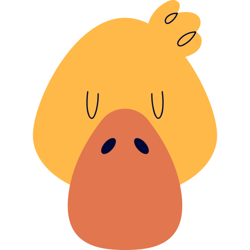Duck free sticker