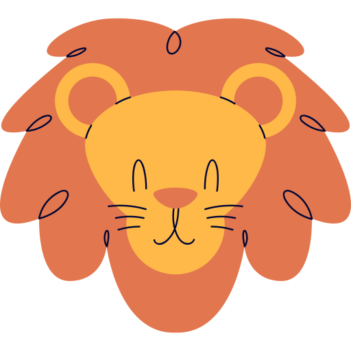 Lion free sticker