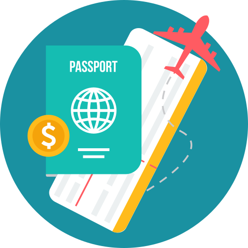 pasaporte icono gratis