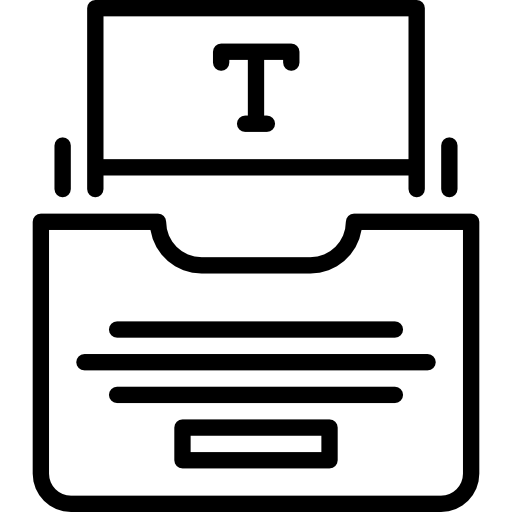 Machine à écrire Icons gratuit