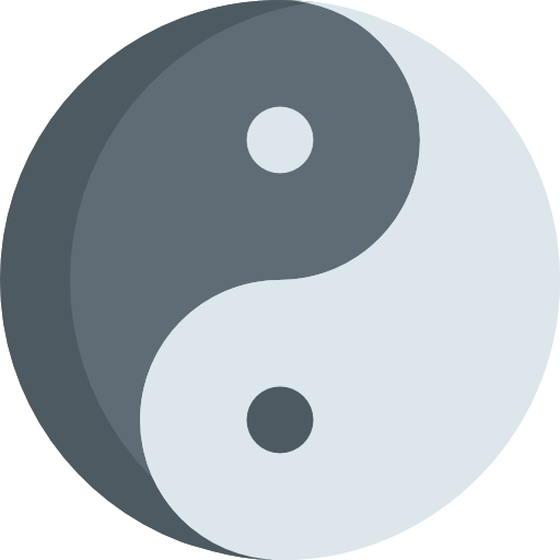 yin yang icono gratis