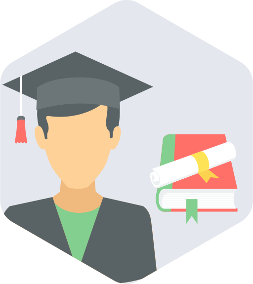 graduación icono gratis