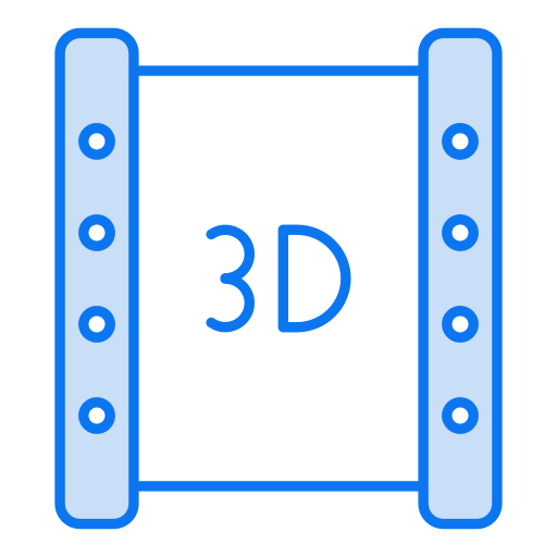 pelicula 3d icono gratis