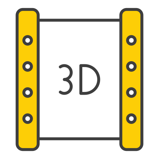 pelicula 3d icono gratis