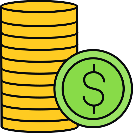 monedas icono gratis