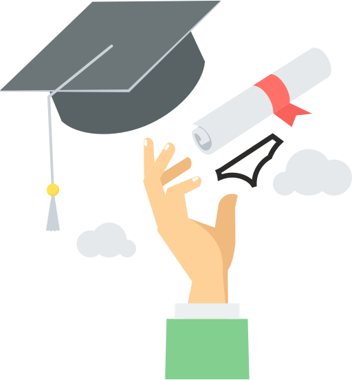 graduación icono gratis