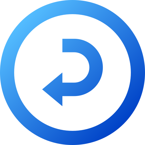 Turn left free icon