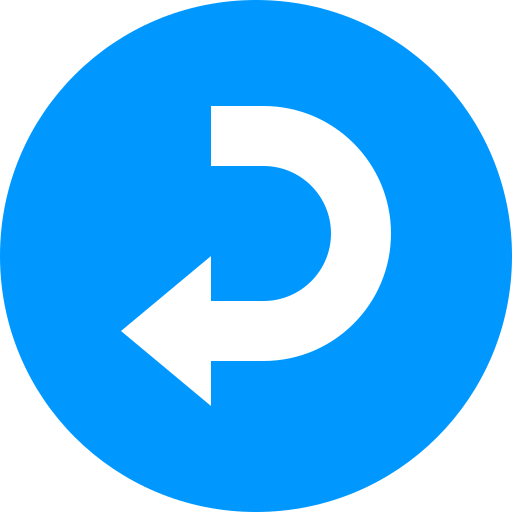 Turn left free icon