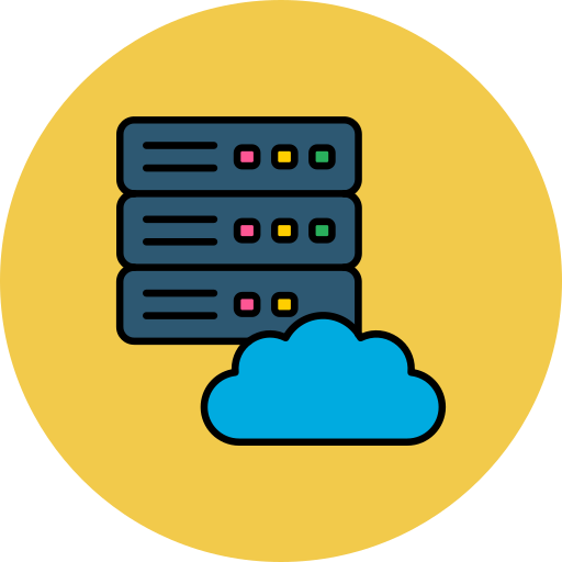 Cloud server free icon Cloud server free icon