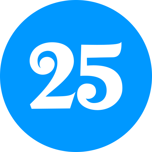 25 grátis ícone 25 grátis ícone