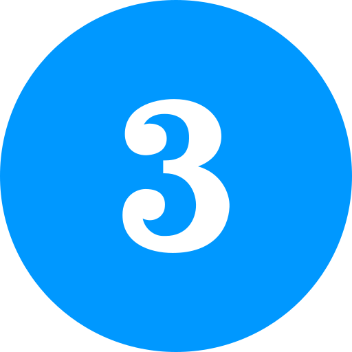 nummer 3 kostenlos Icon