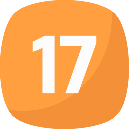 diecisiete icono gratis