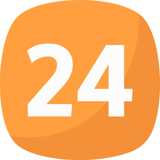 Twenty four free icon Twenty four free icon