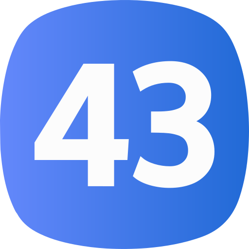 Fourty three free icon Fourty three free icon