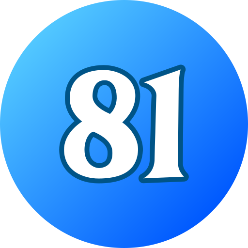81 Icône gratuit 81 Icône gratuit