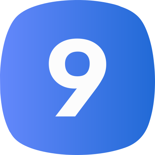 Nine free icon